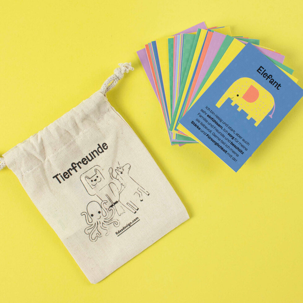 Set de cartes Animaux de pouvoir pour enfants 