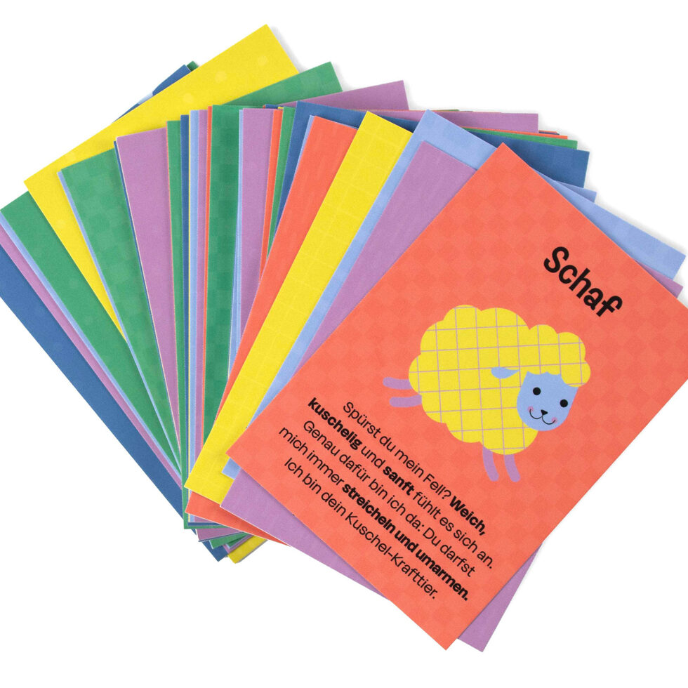 Set de cartes Animaux de pouvoir pour enfants 