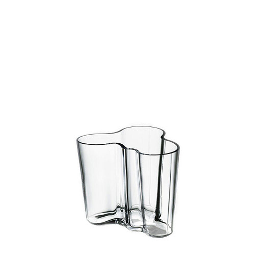 AALTOWaved vase 9.5 cm clear 