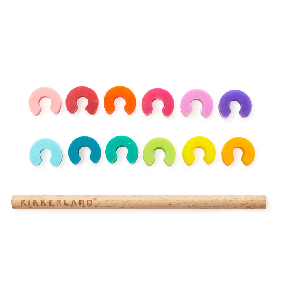 Glass markers Rainbow
12 pieces 