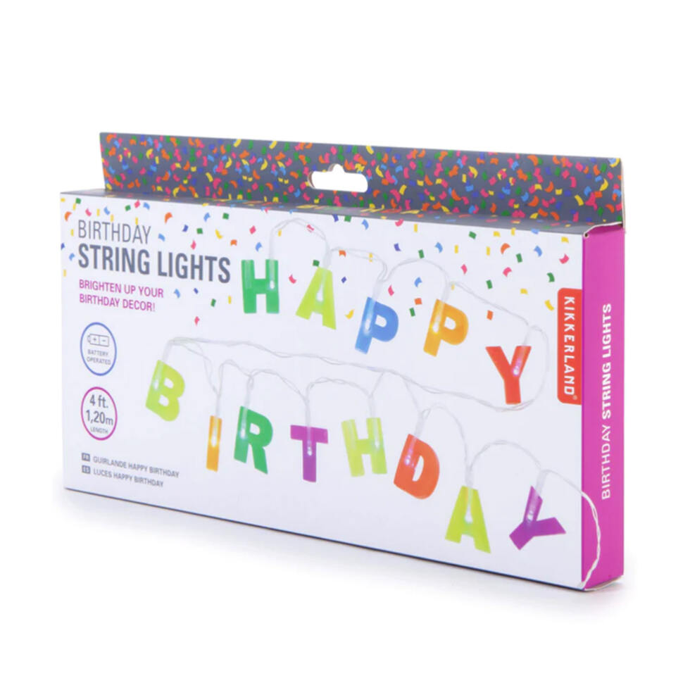 Lichterkette 
Happy Birthday 