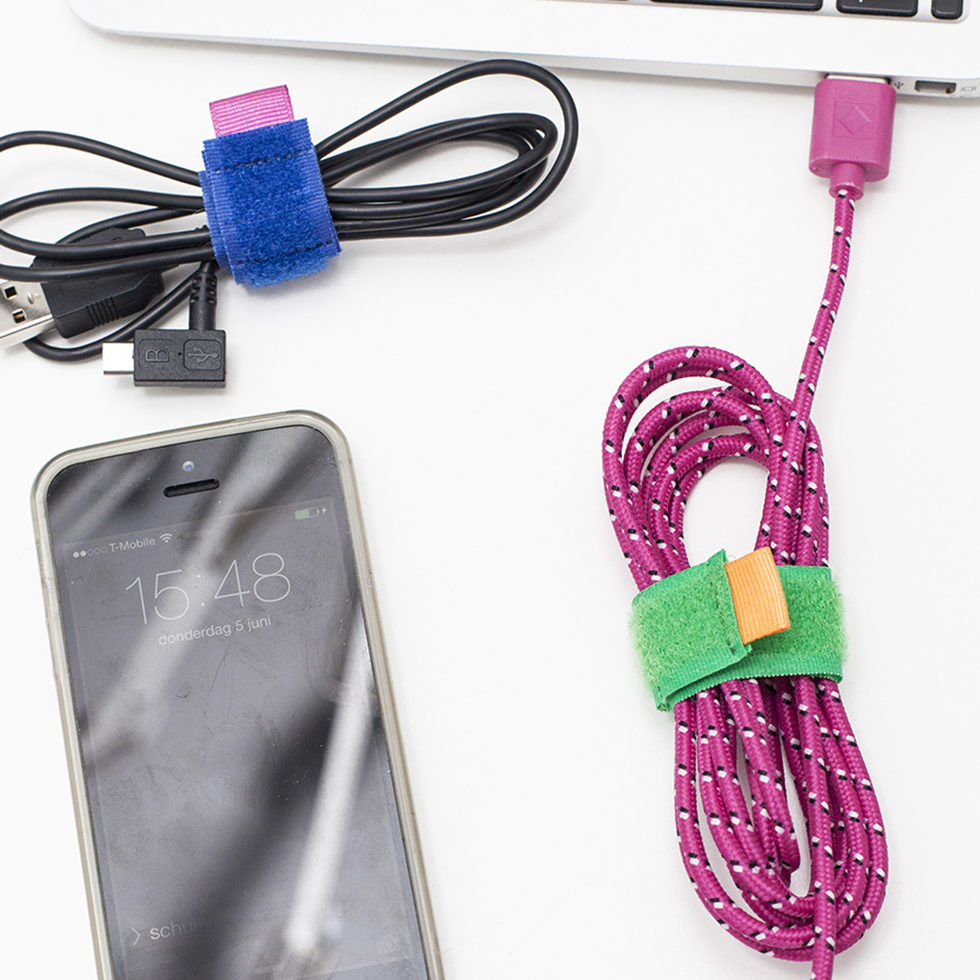 Reliure de câble couleur 8 pcs. 