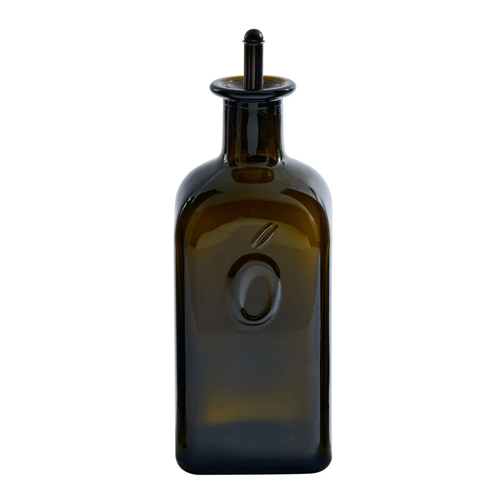 Bouteille d'huile verte 500ml
avec bec verseur à bille 