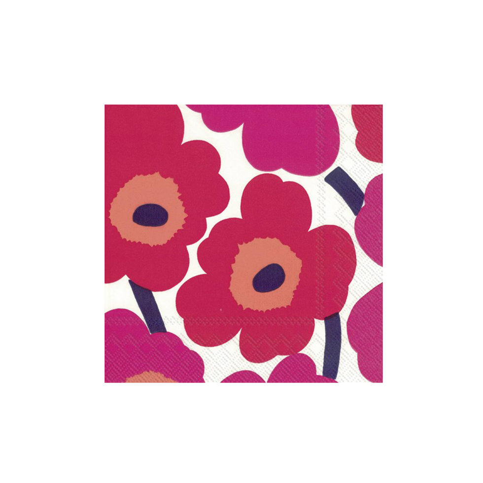 Papierservietten 
Unikko rot 