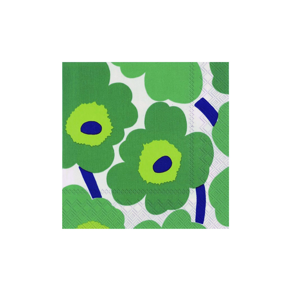 Papierservietten 
Unikko grün 