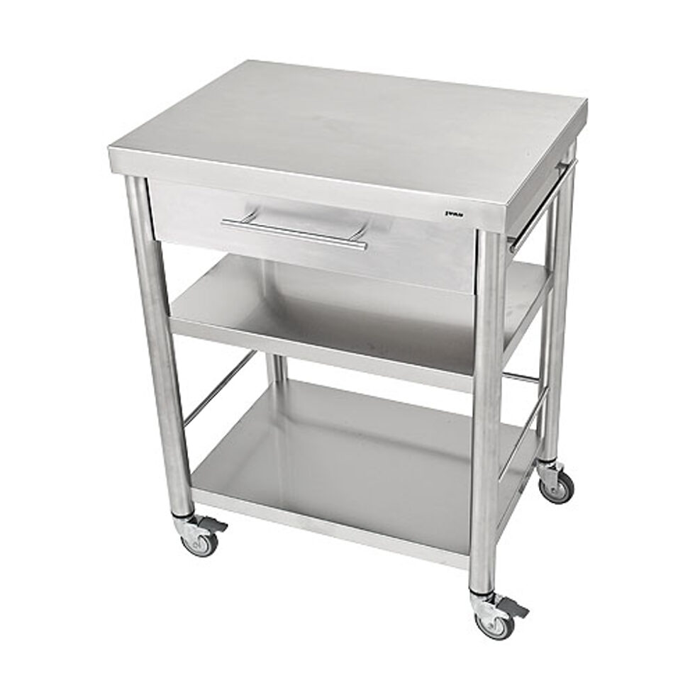 Küchenwagen Edelstahl
1 Schubladen
50 x 70 