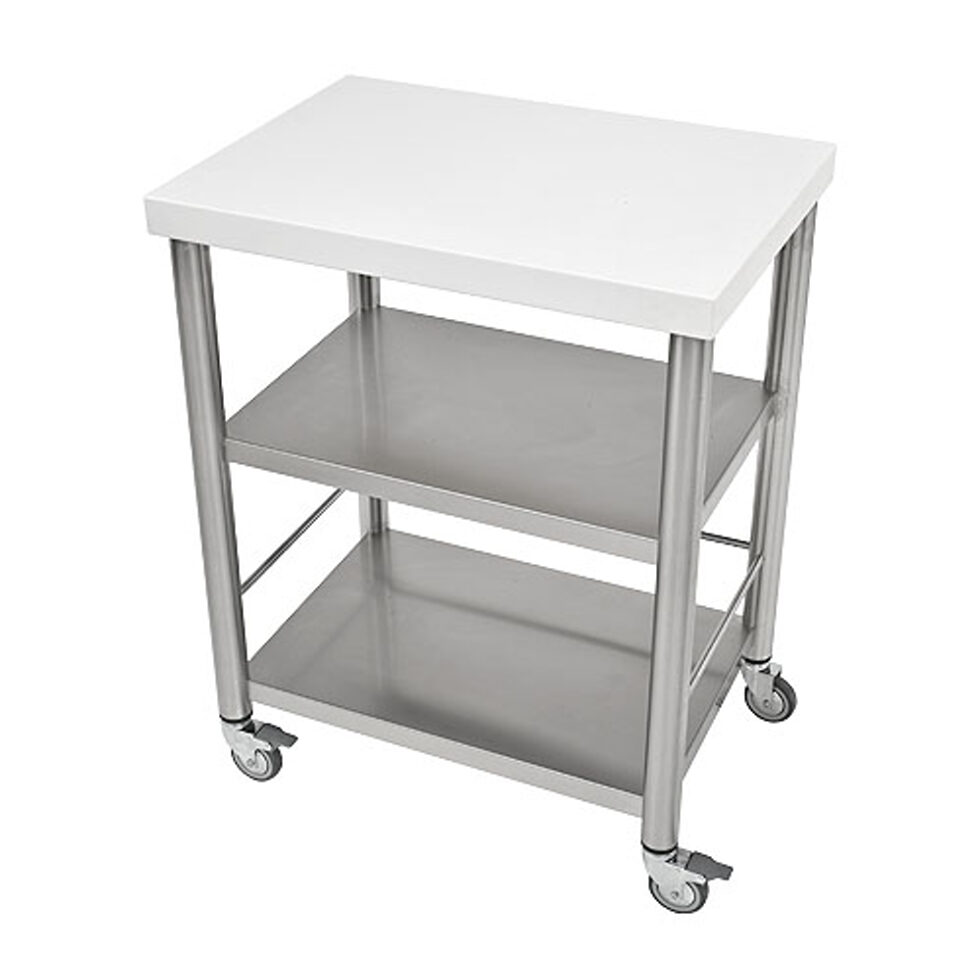 Kitchen trolley Corian white50 x 70 