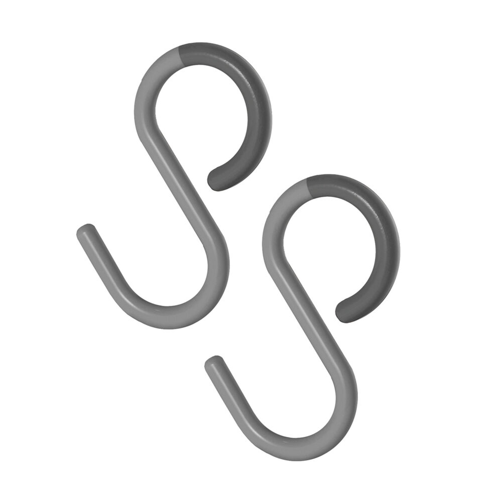 Crochet en S flexible L
gris, 2s 