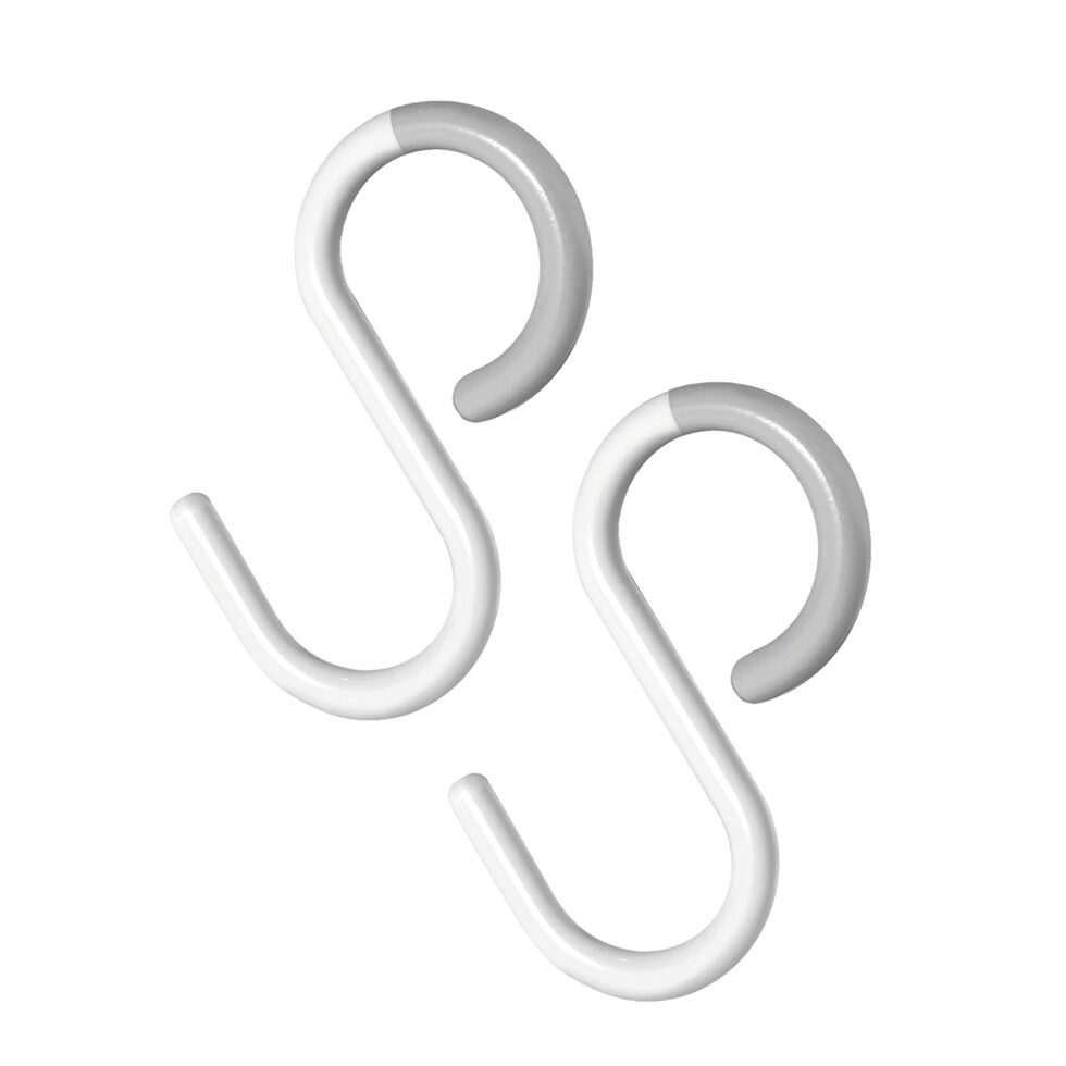 Crochet en S flexible L
blanc, 2s 