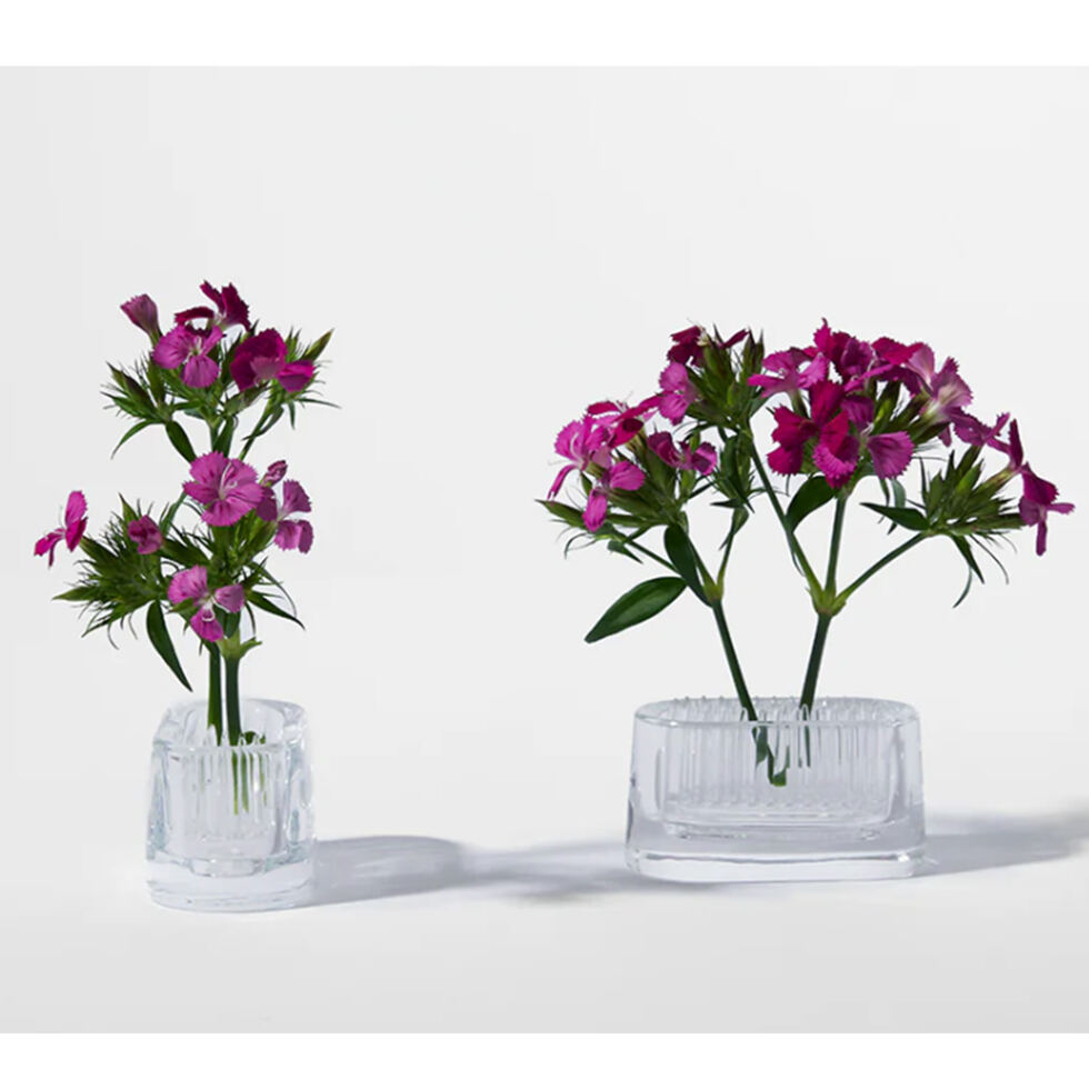 Ikebana glass
round blue 