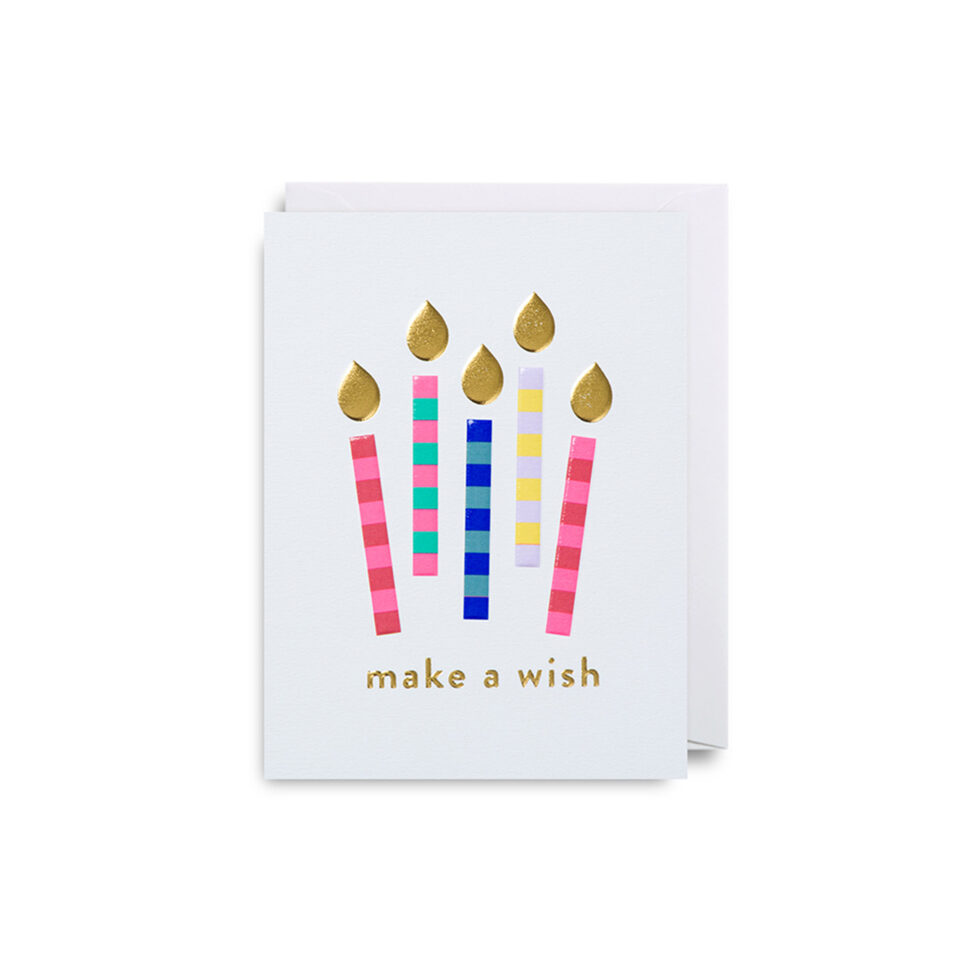 Folded card candles /
Make a Wish 