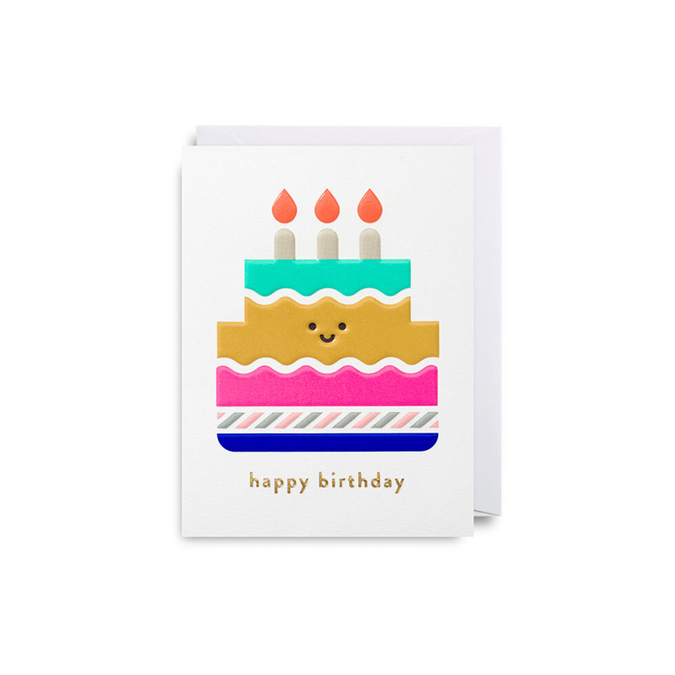 Folded card cake/
Happy Birthday 