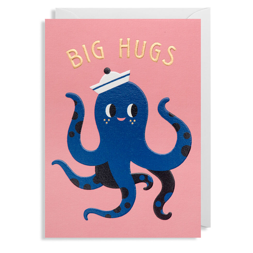 Folded card octopus 