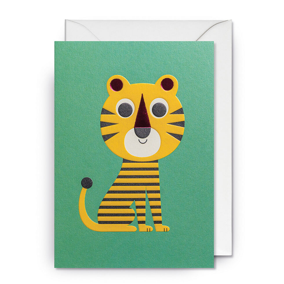 Folded card Tiger 