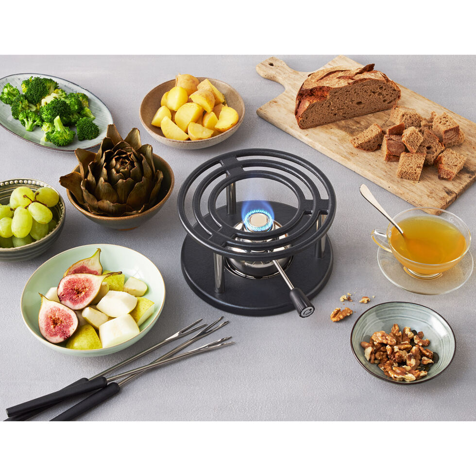 Réchaud black Cast
brûleur à gaz de sécurité inclus 