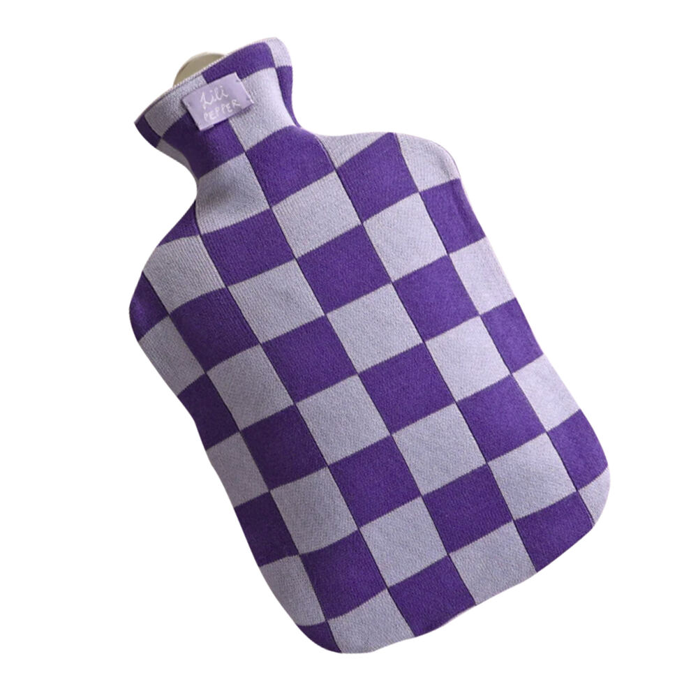 Bettflasche Check purple 