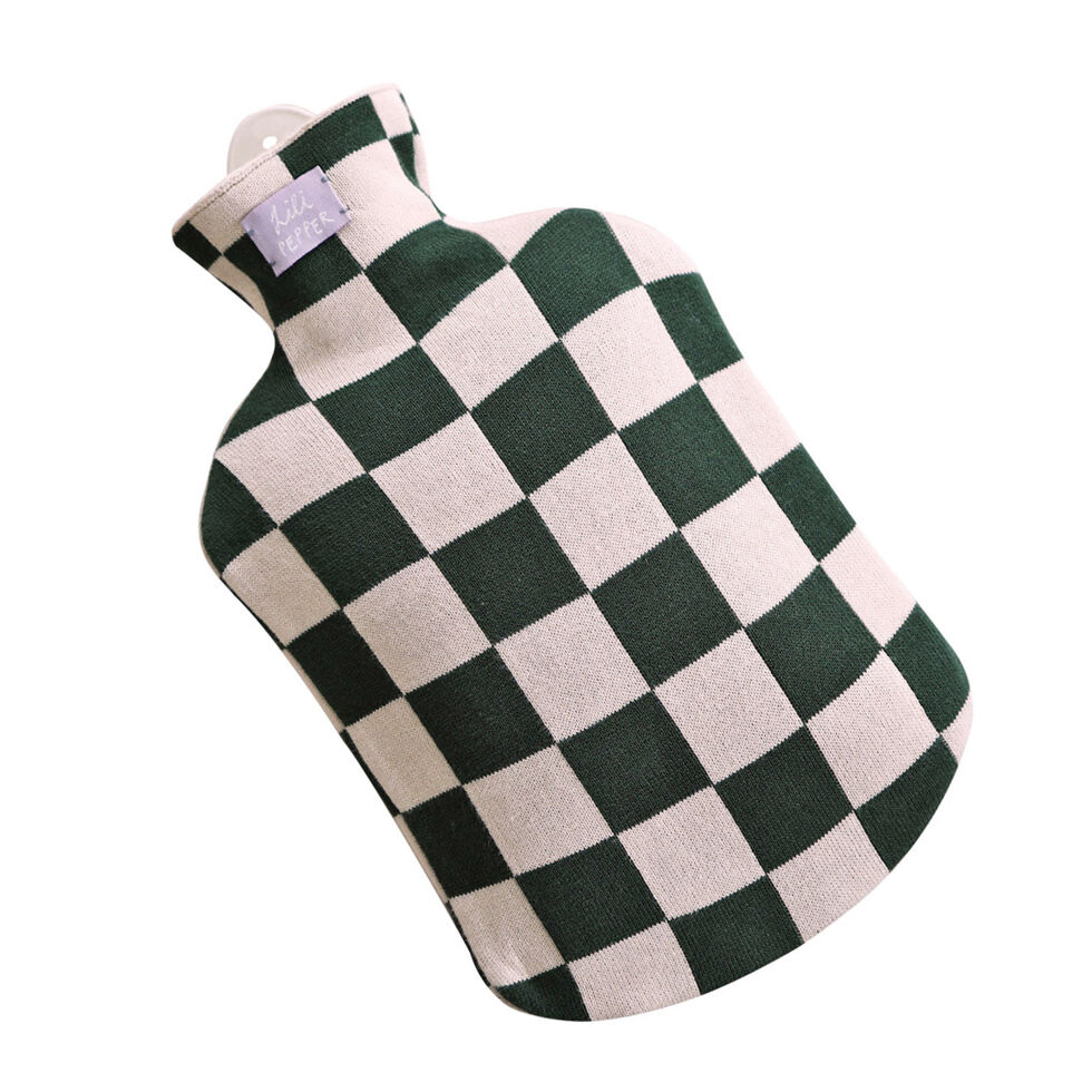 Bettflasche Check grün 