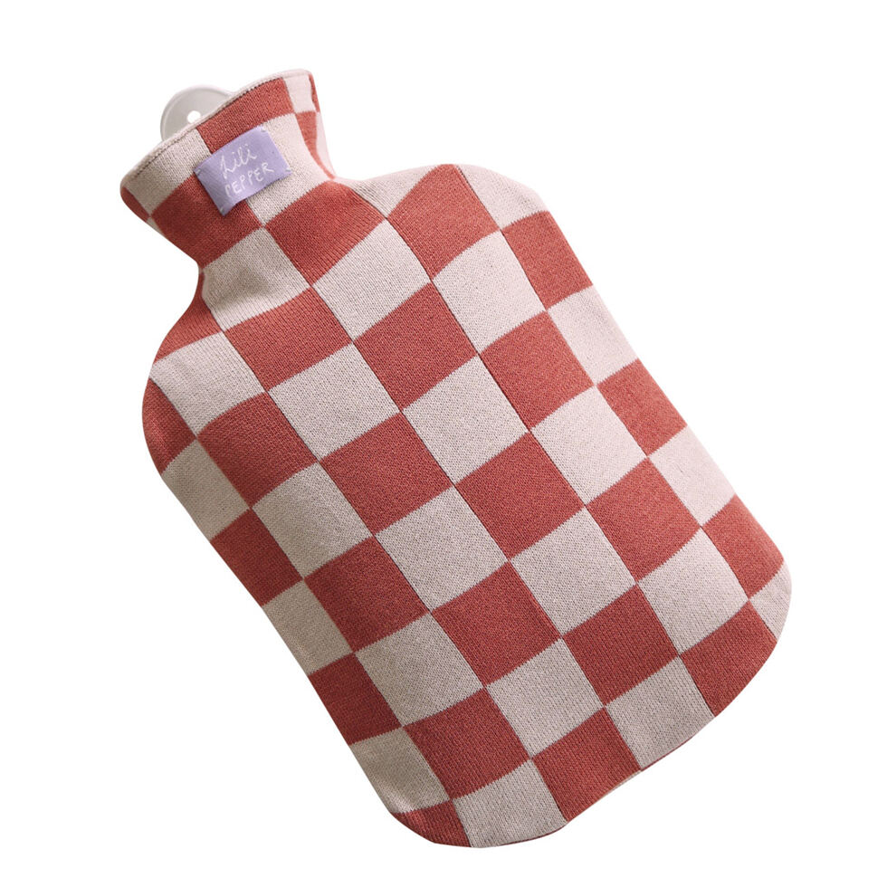 Bettflasche Check orange 