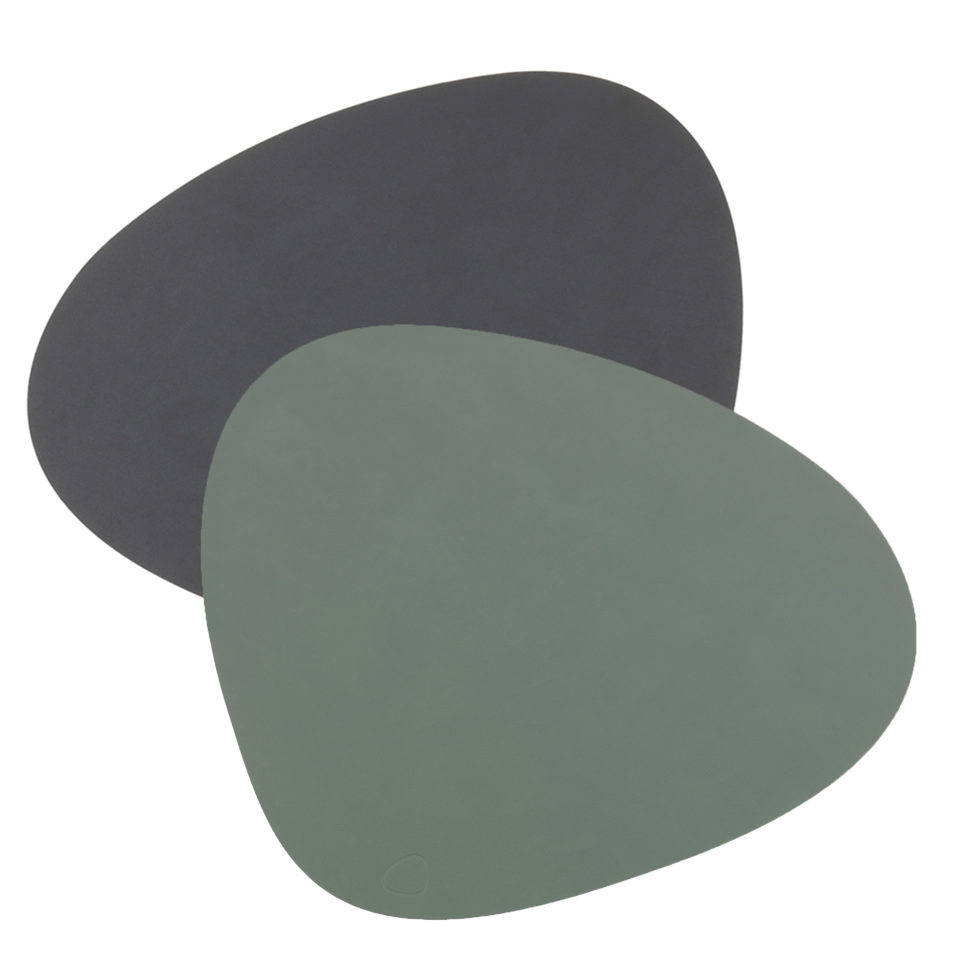 Placemat
anthracite/green curve 37x44 