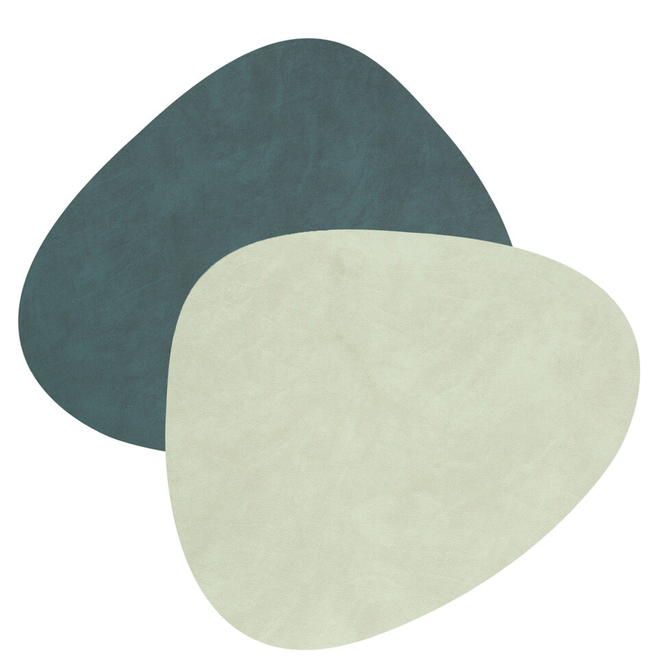 Placemat
dark green/light green curve 37x44 