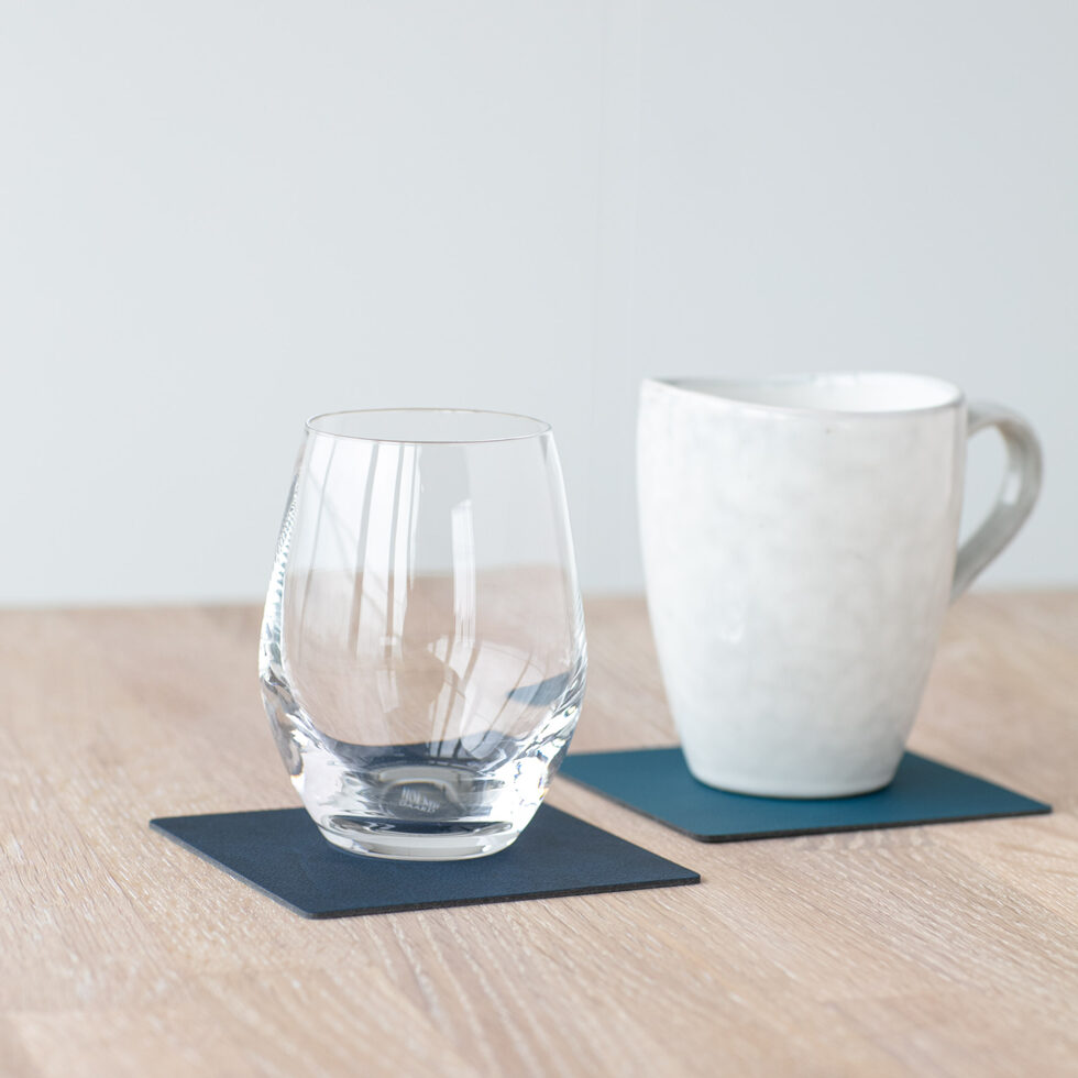 Glass coaster
dark blue/petrol square 10x10 