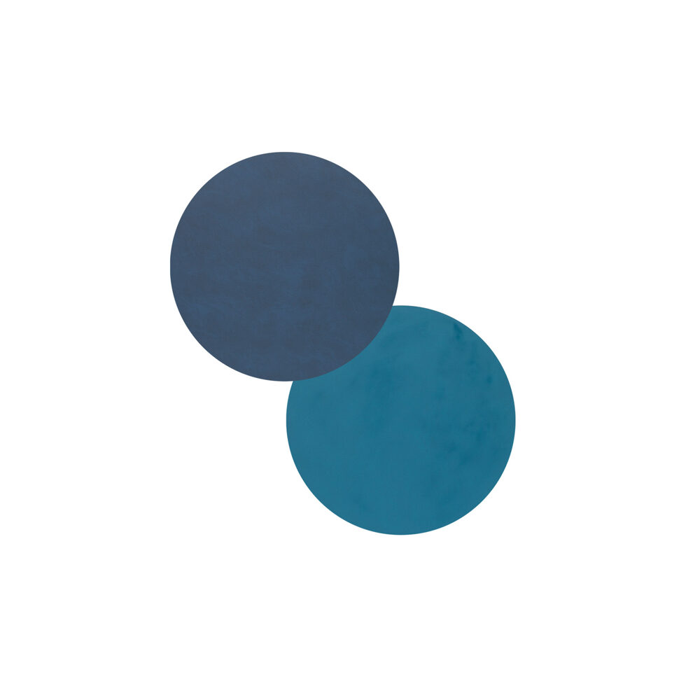 Glass coaster
dark blue/petrol round 10cm 