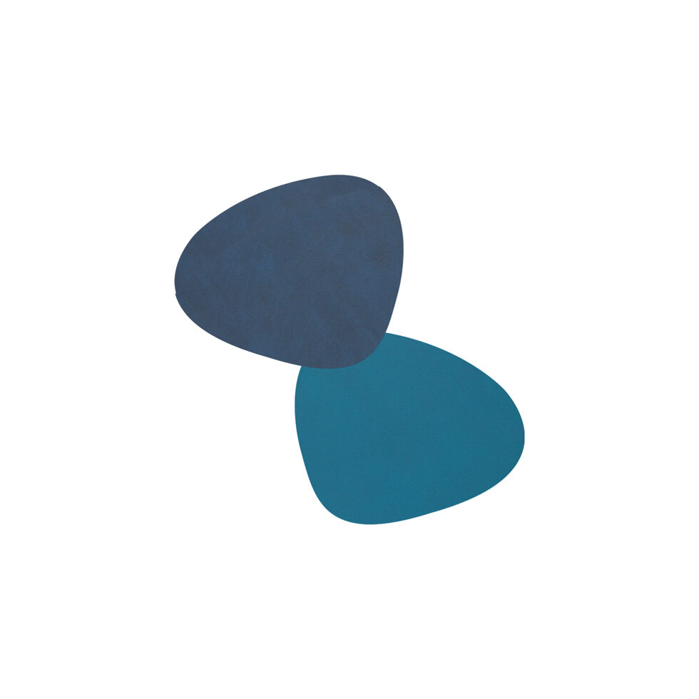 Glass coaster
dark blue/petrol curve 11x13 