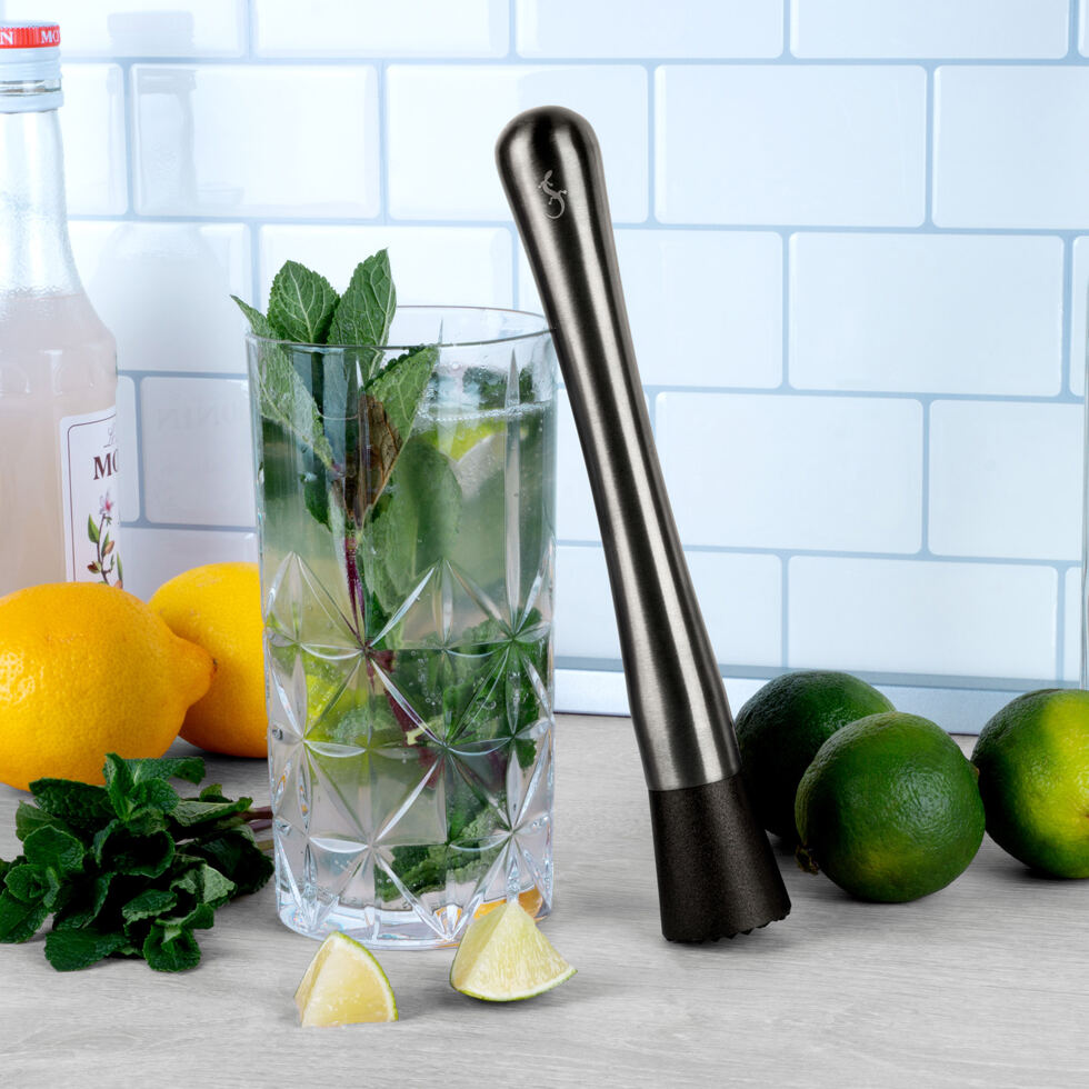 Poussoir de bar
gris foncé 