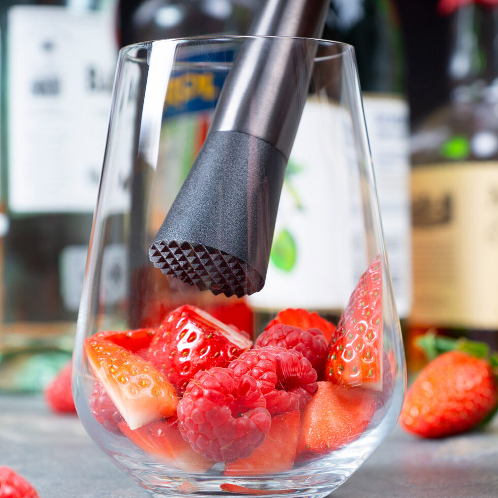 Poussoir de bar
gris foncé 