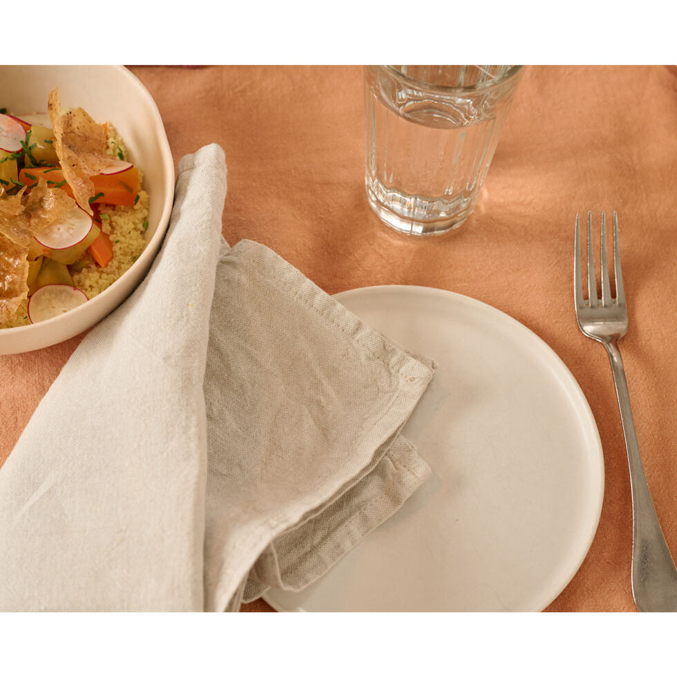 Linen cloth napkin
beige 