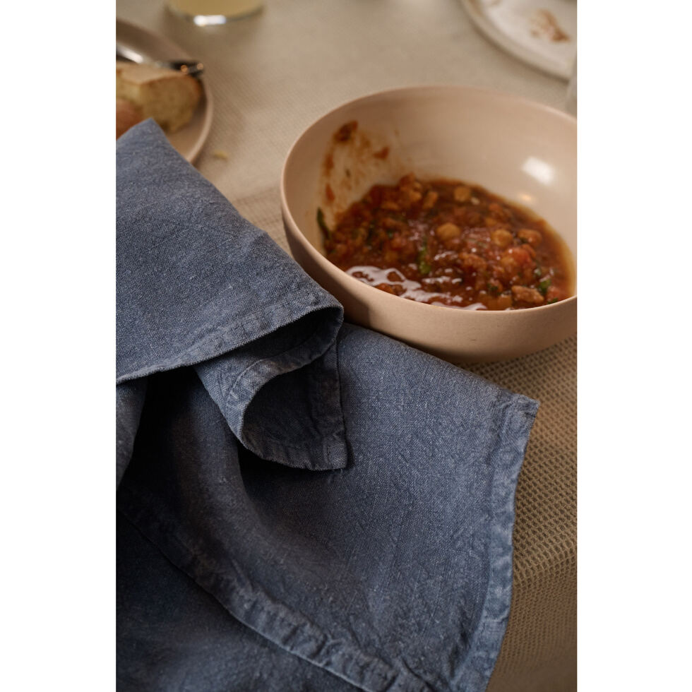 Linen cloth napkin
blue 