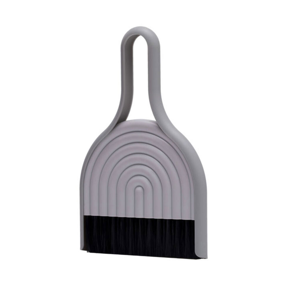 Kehrschaufel mit Besen
grau 