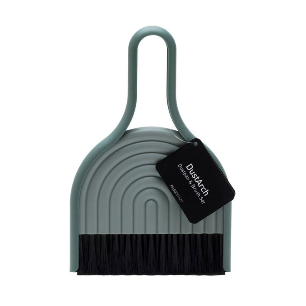 Kehrschaufel mit Besen
grün 