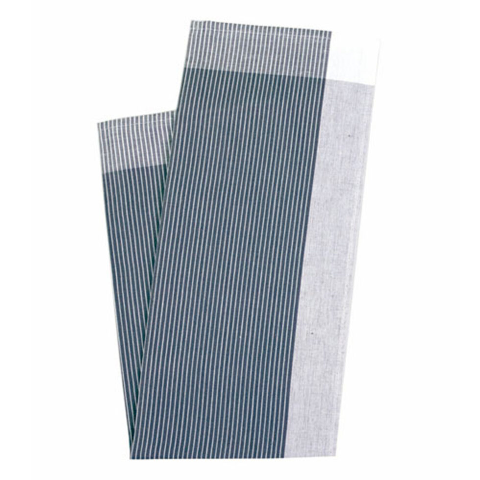 Kitchen towel, fine grey stripes 