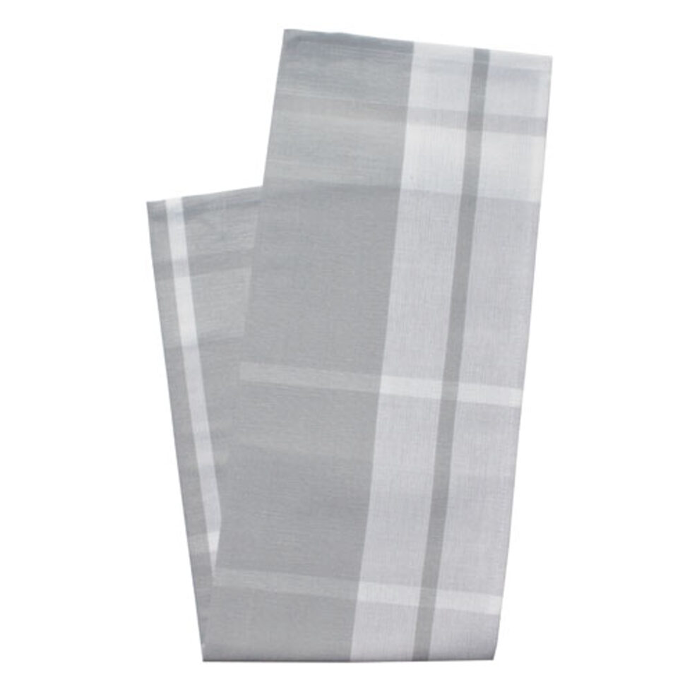 Kitchen towel, check large light grey 