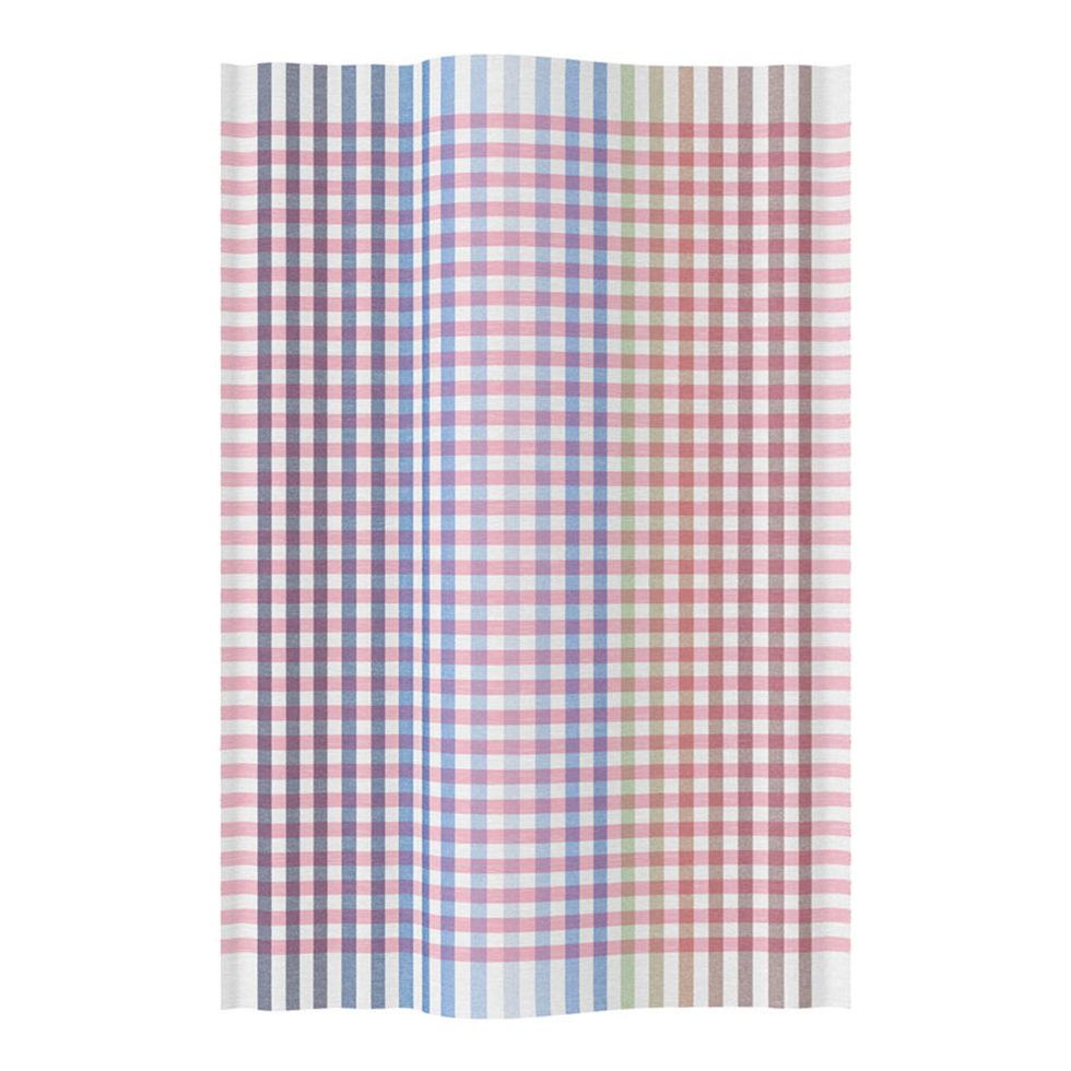 Kitchen towel gradient check blue 