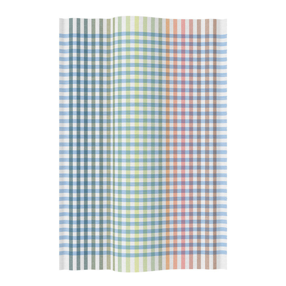 Kitchen towel gradient check green 