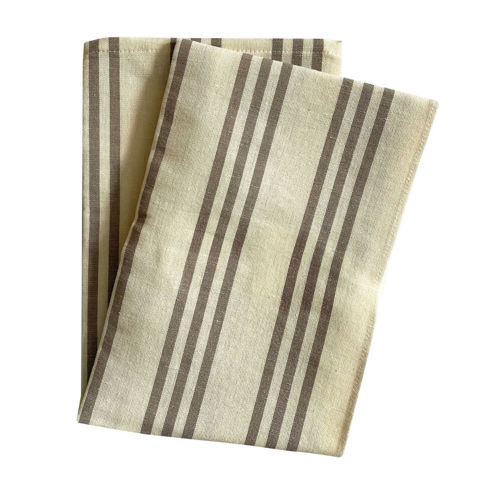 Kitchen towel RC, stripes
large taupe 
