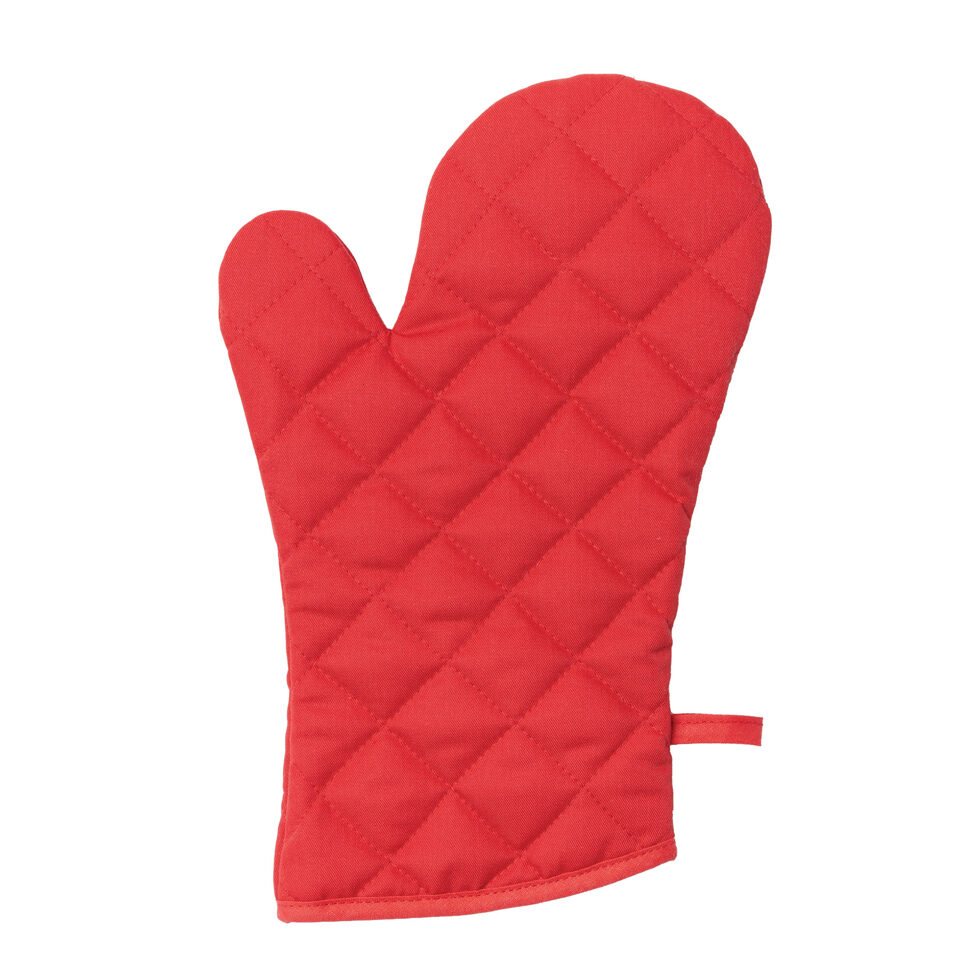 Oven glove, red 