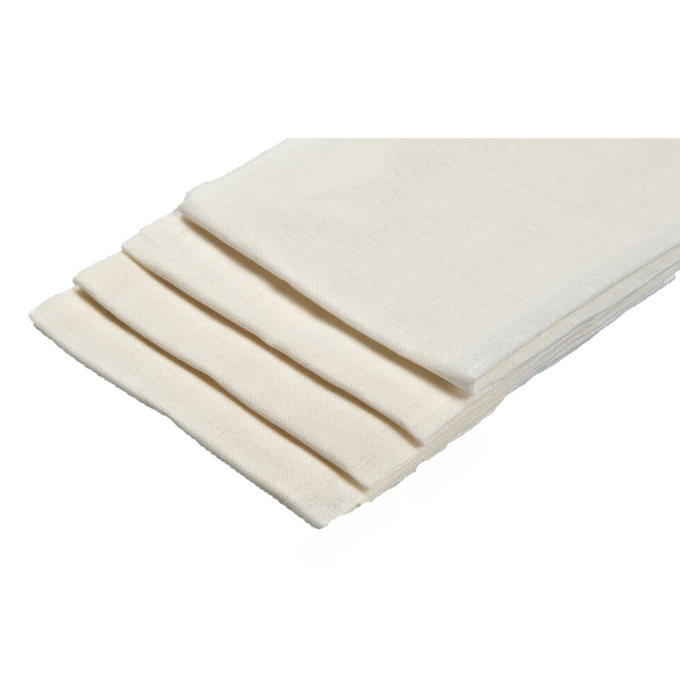 Passing- / Cheesecloth linen
90 x 85 cm 