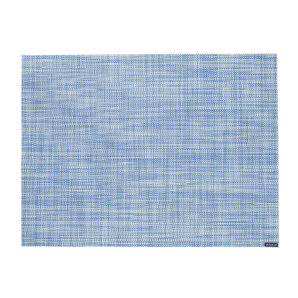 Mini Basketweave Chambray Blue Placemat Mini Basketweave Chambray Blue Placemat
