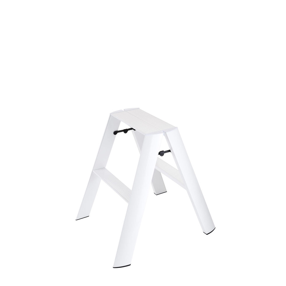échelle pliante 2 marches blanc 