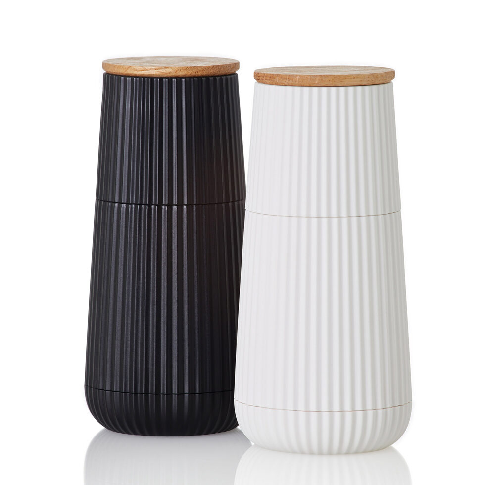 Pfeffer- und Salzmühle Set
Scape schwarz/weiss 