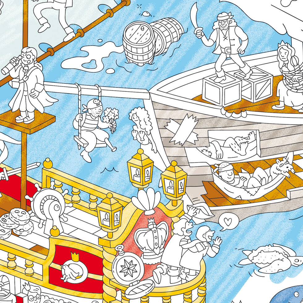 Poster pirates
to color 