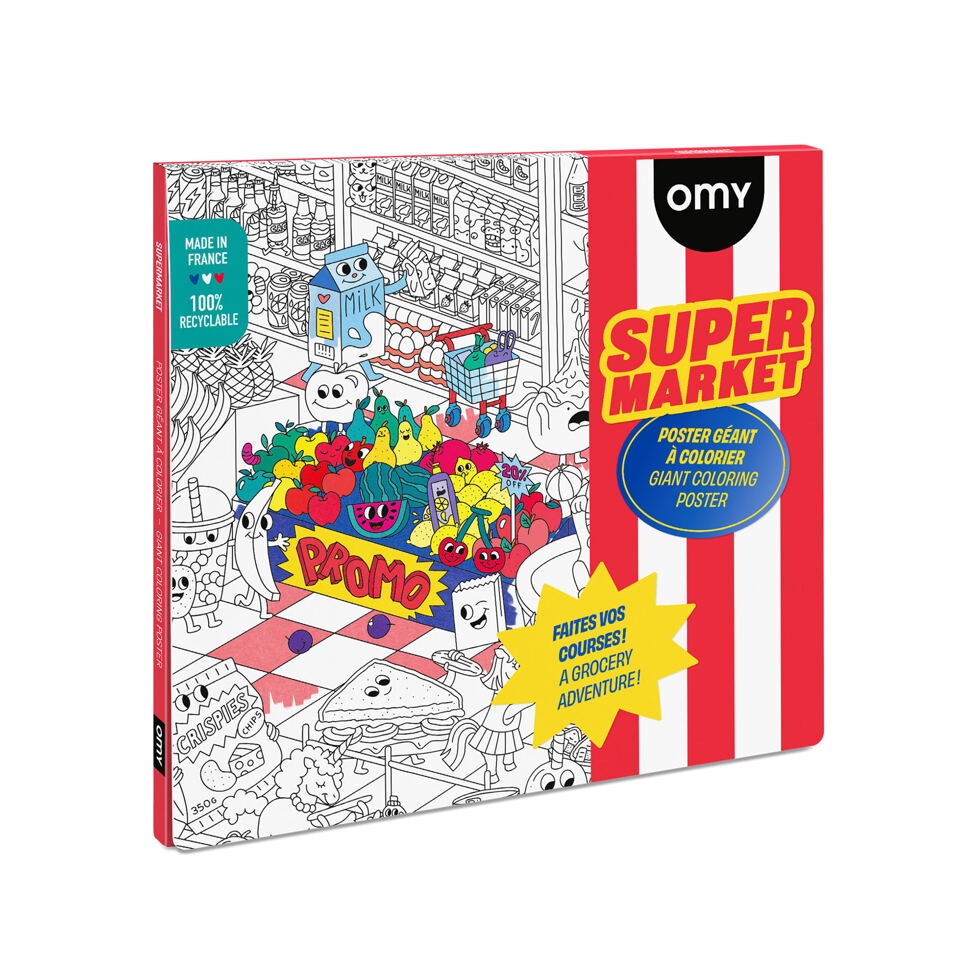 Supermarket poster
to color in 