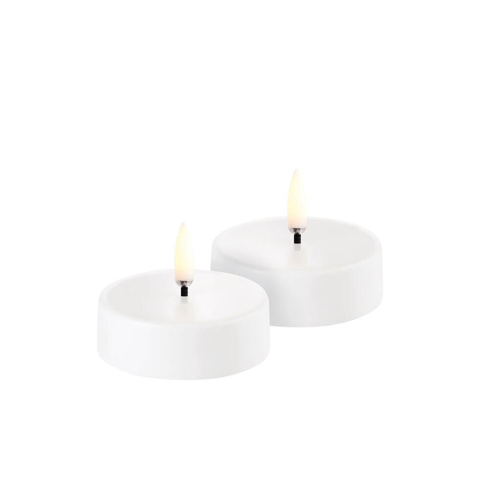 LED Teelicht gross mit AKKU
2 Stück 