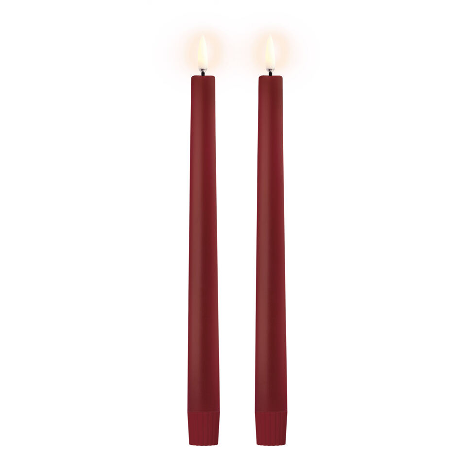 LED Stabkerze 2er
Carmin rot 25 cm LED Stabkerze 2er
Carmin rot 25 cm