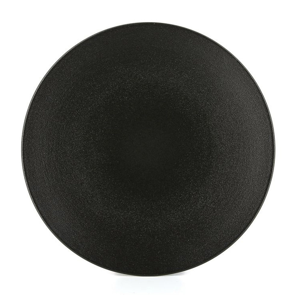 Teller flach schwarz 31 cm 