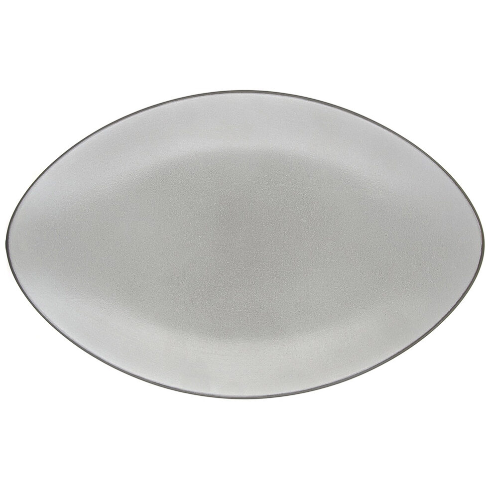 Plateau à servir ovale
gris 35 cm 