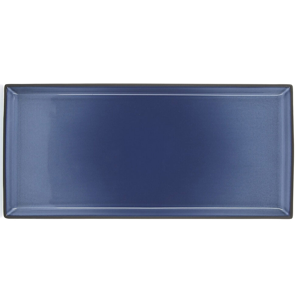 Plat à servir rectangulaire
bleu 35 cm 